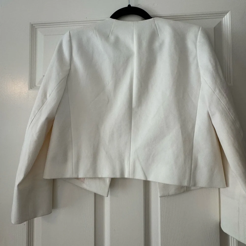 J Crew White Cropped Women's Blazer - Picture 2 of 6